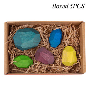 Colored Stone Building Blocks