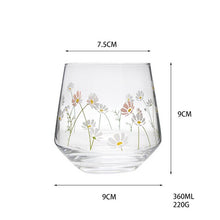 Load image into Gallery viewer, Daisy Glass Water Cup